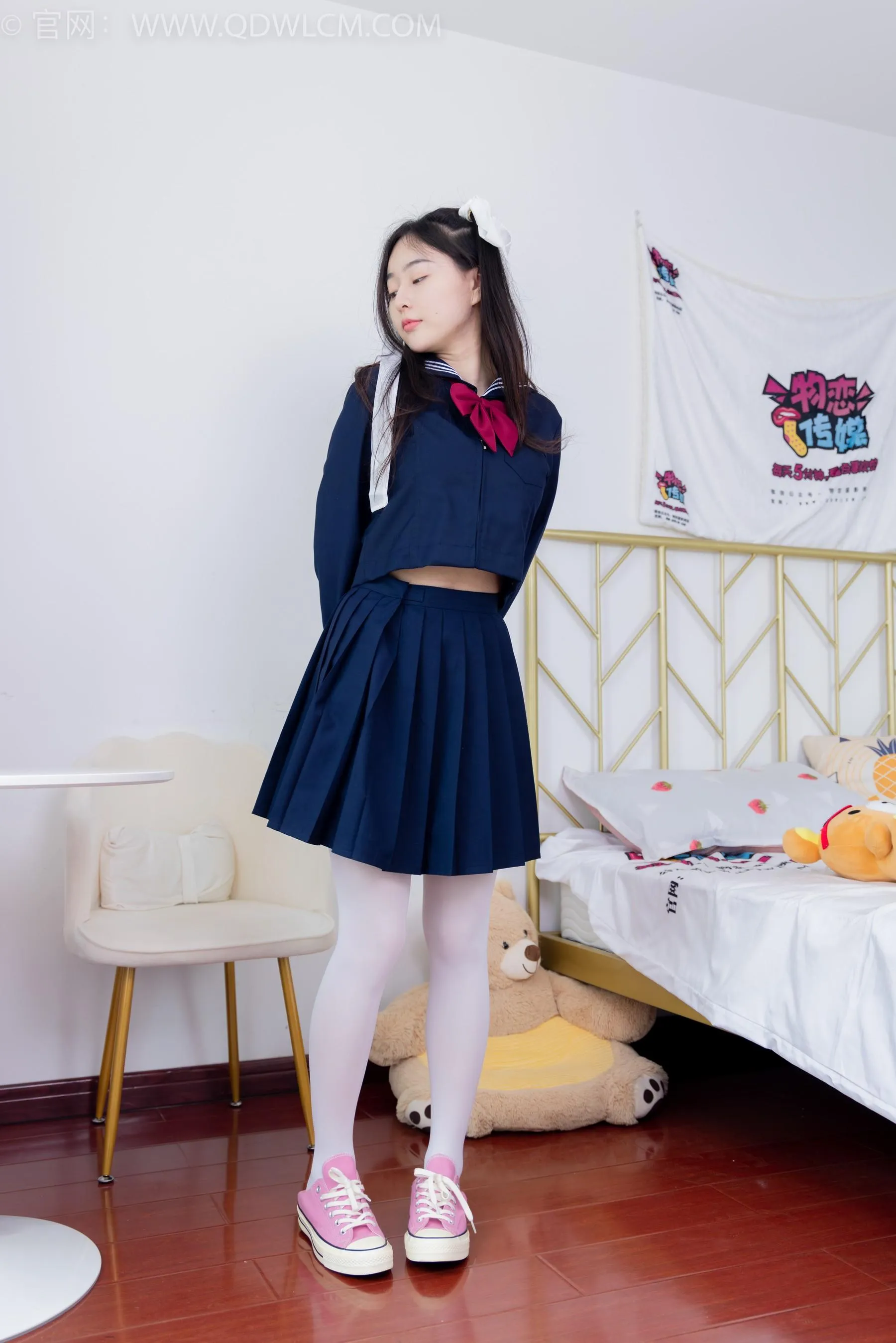 物恋传媒 NO.1544 美兔-学院少女 [151P]插图5